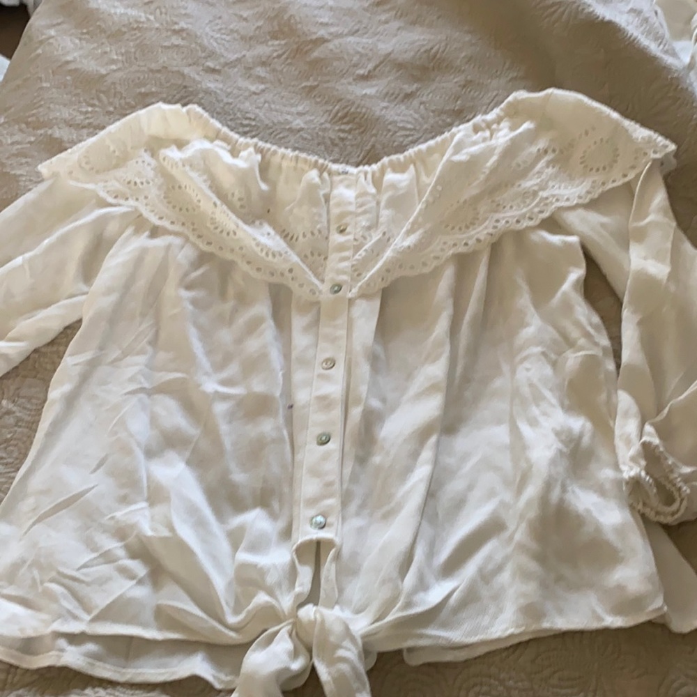 Cream blouse
